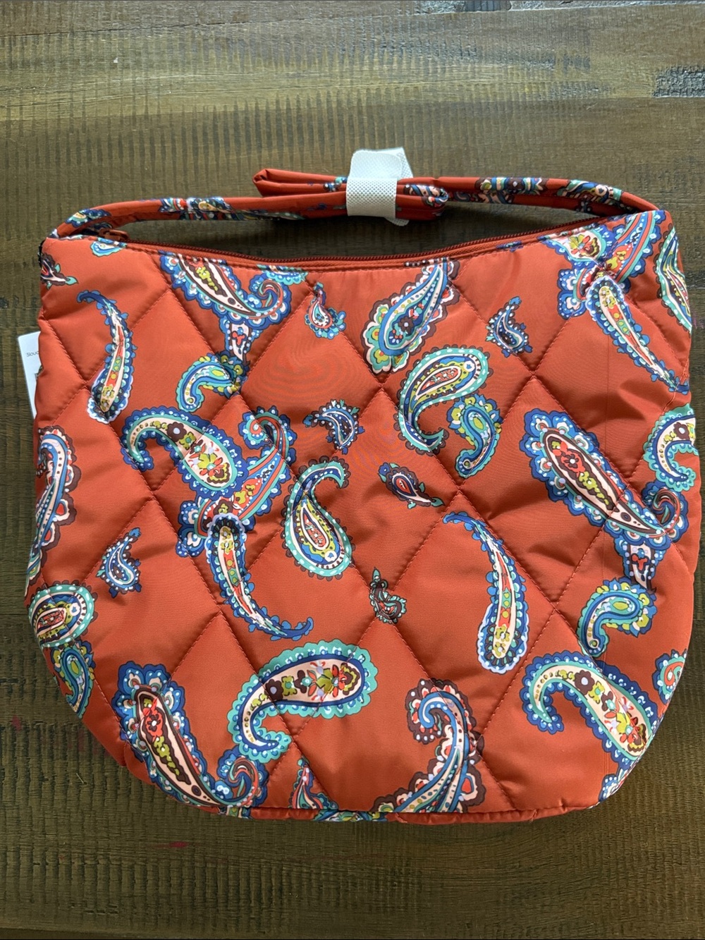 Vera Bradley Slouchy Bucket Shoulder Bag “Manor Paisley”